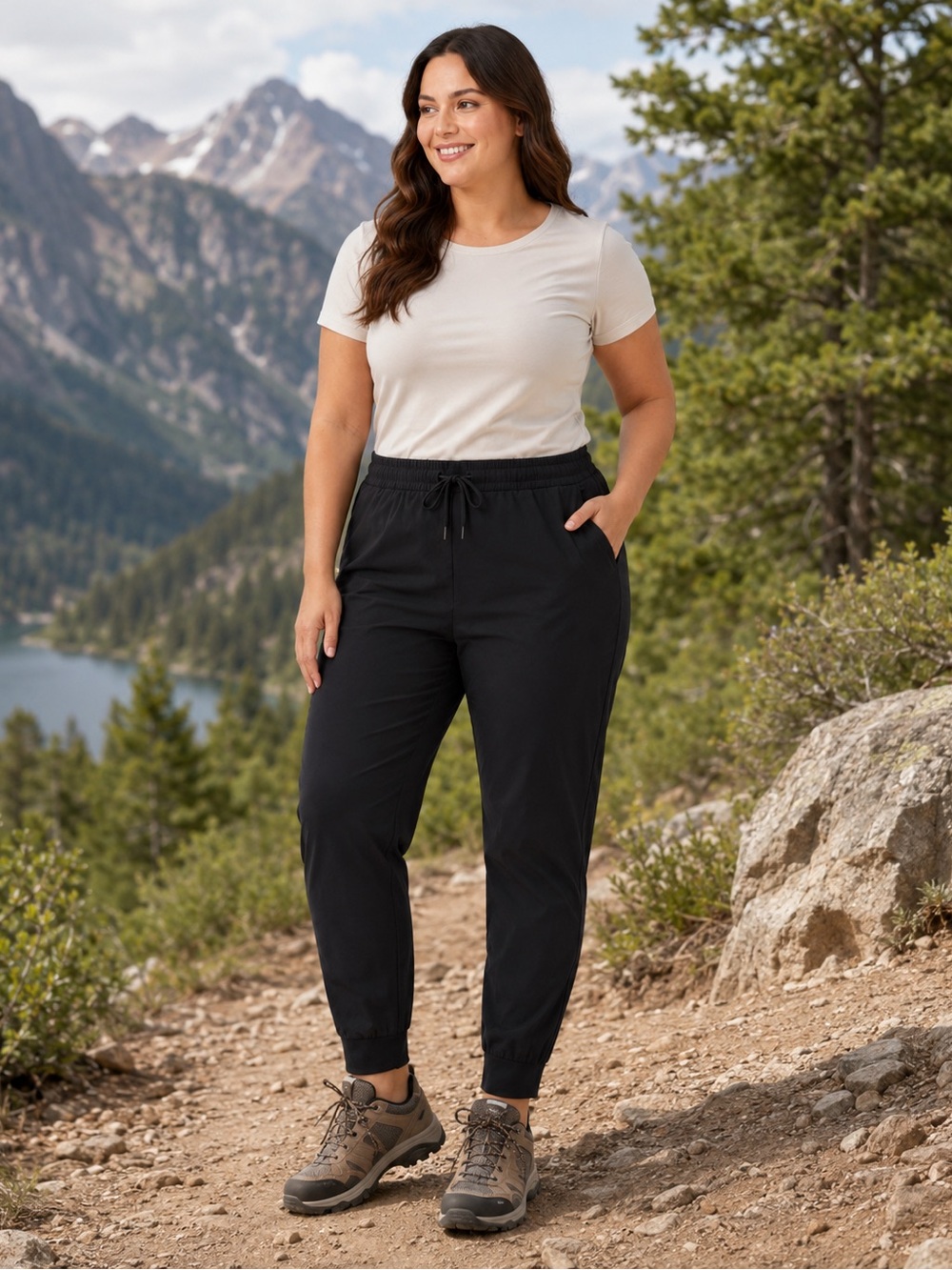 FIG Clothing Shaba Black Travel/Hiking Pants XL NWT
